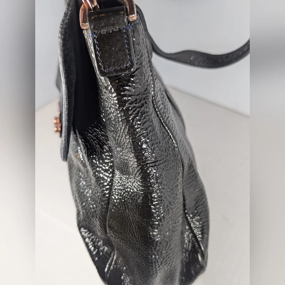 Mulberry Harriet soft patent leather crossbody handbag